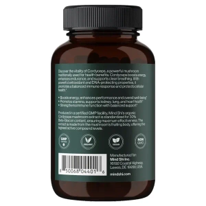 МИНД ШИ MIND SHI ГРИБ КОРДИЦЕПС 1000 МГ КАПС. №60 4016