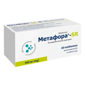 Метафора-SR таблетки пролонгованої дії 500 мг №60