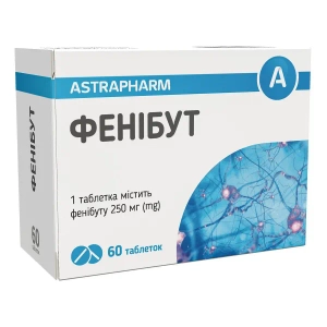 ФЕНИБУТ ТАБЛ. 250МГ №60