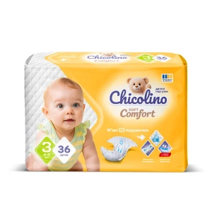 ЧИКОЛИНО SOFT COMFORT ПОДГ. ДЕТ. 3 (4-9 КГ) №36  3530