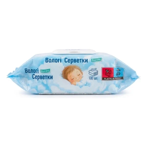 Вологі серветки Tidy Care Дитячі з клапаном №100