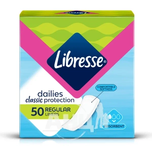 Прокладки гігієнічні Libresse Panty Classic №50