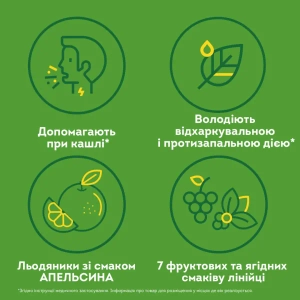 Доктор Мом зі смаком апельсина льодяники стрип №20