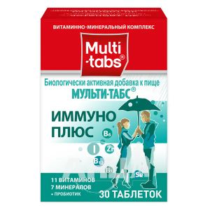 Мульти-табс імуно плюс таблетки №30