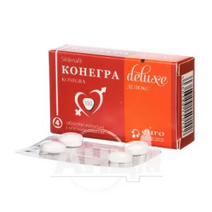 Конегра Делюкс таблетки жевательные 100 мг блистер №4