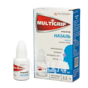 Мультигрип назаль краплі назальні розчин 0,1 % флакон 10 мл