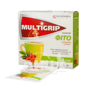 Мультигрип Фіто з шипшиною саше №8