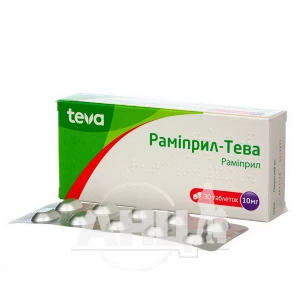 Раміприл-Тева таблетки 10 мг блістер №30