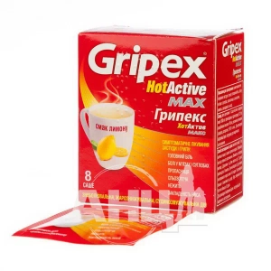 Грипекс Хотактив Макс порошок для орального раствора саше 5 г №8