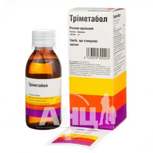 Тріметабол розчин оральний флакон 150 мл + порошок 3 г в пакетах №1