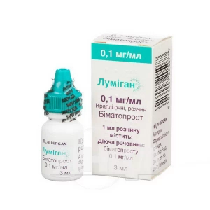 Луміган краплі очні розчин 0,1 мг/мл флакон-крапельниця 3 мл