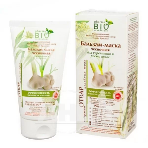 Бальзам-маска чесночная Pharma Bio Laboratory для укрепления и роста волос 150 мл