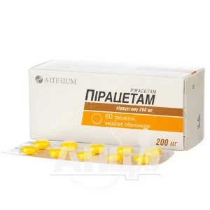 Пирацетам таблетки покрытые оболочкой 200 мг блистер №60