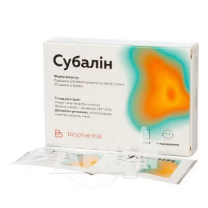 Субалин порошок 2,0 саше №10