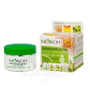 Денний крем Біокон зволоження+омолодження натуральний догляд 50 мл