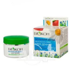 Дневной крем Биокон увлажнение+сияние натуральный уход 50 мл