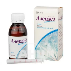 Алердез сироп 0,5 мг/мл флакон 100 мл