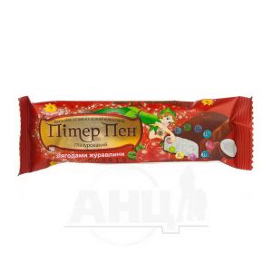 Батончик Питер Пен витаминизированный со вкусом лесных ягод в молочной глазури клюква 40 г