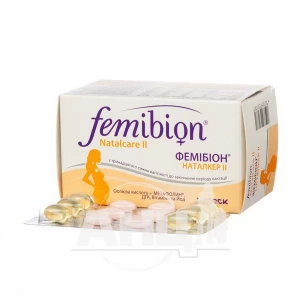 Фемібіон Наталкер II комбі №30 таблетки + №30 капсули