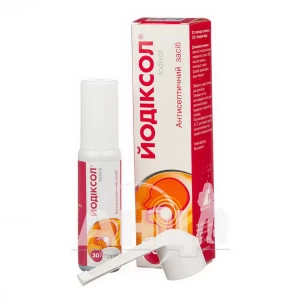 Йодиксол спрей контейнер 30 г с механическим насосом и распылителем №1