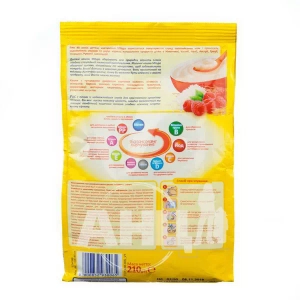 Каша молочная Milupa сухая быстрорастворимая рисовая с малиной 210 г