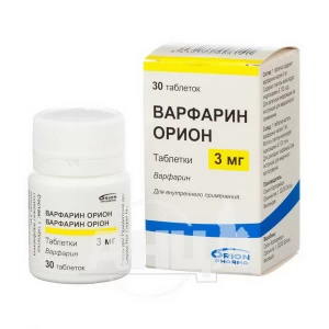 Варфарин Орион таблетки 3 мг №30