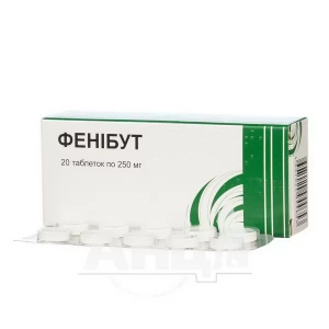 Фенибут таблетки 250 мг блистер №20