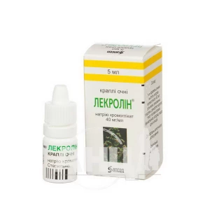 Лекролін 4% краплі очні 40 мг/мл флакон-крапельниця 5 мл