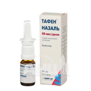 Тафен назаль спрей назальний дозований суспензія 50 мкг/доза флакон 10 мл 200 доз