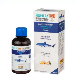 Профилактон рыбий жир гренландской акулы со вкусом манго и персика 165 мл