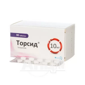 Торсид таблетки 10 мг блистер №90
