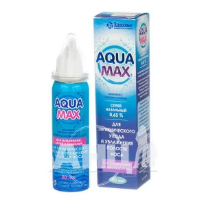 Аквамакс спрей назальний 0,65 % балон з клапаном-насосом 50 мл