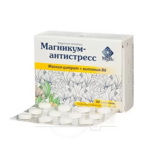Магнікум-Антистрес таблетки вкриті плівковою оболонкою блістер №60