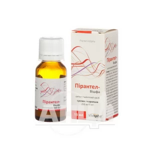 Пірантел-Вішфа суспензія оральна 250 мг/5 мл флакон 15 мл