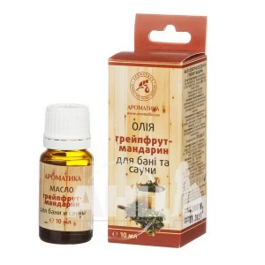 Масла косметические Ароматика для саун грейпфрут мандарин 10 мл