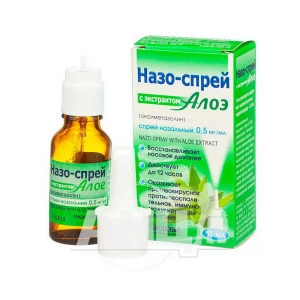 Назо-спрей с экстрактом алоэ спрей назальный 0,5 мг/мл флакон 15 мл