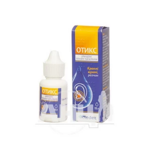 Отікс краплі вушні розчин флакон 15 г