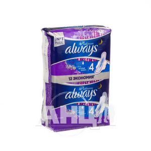 Прокладки гігієнічні ультратонкі Always Ultra Platinum Night №12