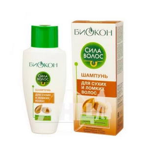 Шампунь Біокон Сила Волосся для сухого та ламкого волосся 215 мл