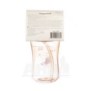 Поилка-непроливайка Lindo li 703 с силиконовой трубочкой 300 мл