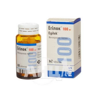 Егілок таблетки 100 мг флакон №60
