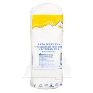 Вата медична гігроскопічна нестерильная тип зіг-заг 100 г