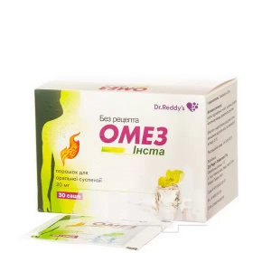 Омез Інста порошок для оральної суспензії 20 мг саше 20 мг №30