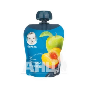 Пюре Gerber яблоко и персик 90 г