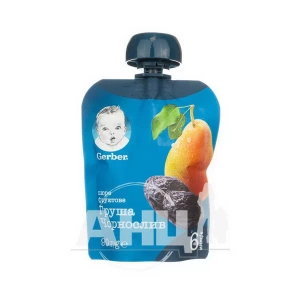 Пюре Gerber груша и чернослив 90 г