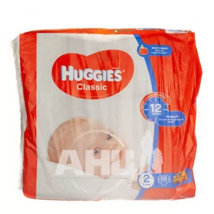 Підгузки дитячі гігієнічні Huggies Classic 2 (3-6 кг) №88
