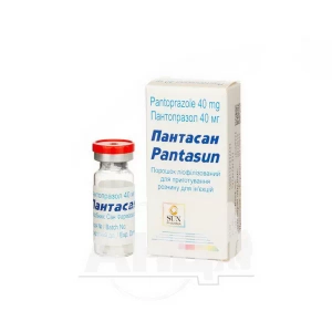 Пантасан порошок ліофілізований для приготування розчину для ін'єкцій 40 мг флакон з розчинником в ампулах 10 мл №1