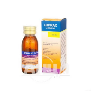 Лопракс порошок для оральної суспензії 100 мг/5 мл флакон 50 мл