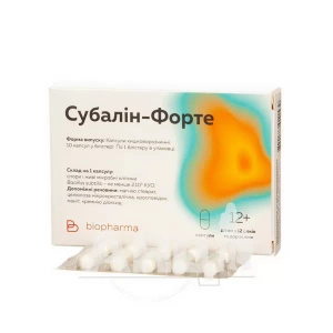Субалін форте капсули №10