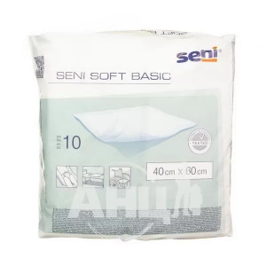 Пелюшки гігієнічні Seni soft basic 40 см х 60 см №10
